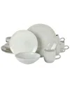 Laurie Gates Ravenna 16pc Round Stoneware Dinnerware Set