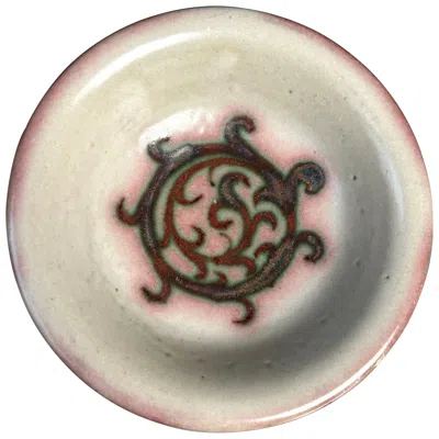 Pre-owned Lauritz Adolph Hjorth Danish Art Nouveau Vide-poche Bowl By Lauritz Hjorth, Ceramic, 1940s In Sand