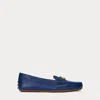 Laurèn Barnsbury Nappa Leather Driver In Blue