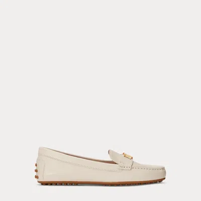 Laurèn Barnsbury Nappa Leather Driver In White