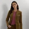 Laurèn Bullion Corduroy Blazer In Brown