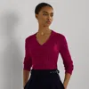 Laurèn Cable-knit Cricket Jumper In Red