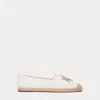 Laurèn Cameryn Iii Canvas & Leather Espadrille In White