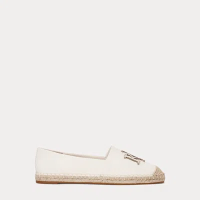 Laurèn Cameryn Iii Canvas & Leather Espadrille In White