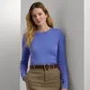 Laurèn Cotton-blend Jumper In Purple