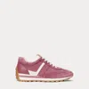 Laurèn Dani Suede & Leather Trainer In Pink