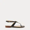 Laurèn Everley Calfskin Sandal In Black