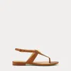 Laurèn Everley Calfskin Sandal In Brown