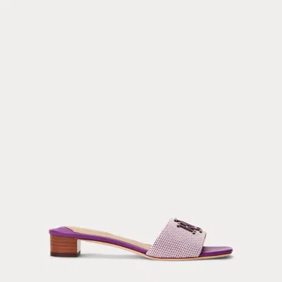 Laurèn Fay Canvas & Leather Sandal In Pink