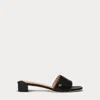 Laurèn Fay Tumbled Leather Sandal In Black
