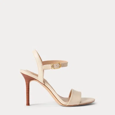 Laurèn Gwen Nappa Leather Sandal In Brown