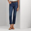 Laurèn High-rise Straight Ankle Jean In Blue