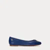 Laurèn Jayna Nappa Leather Flat In Blue