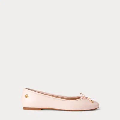 Laurèn Jayna Nappa Leather Flat In Pink