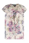 Laurèn Lauren Linen Blouse In Multicolor