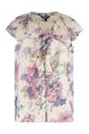 Laurèn Lauren Linen Blouse In Multicolor