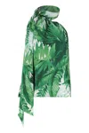 Laurèn Lauren Satin Blouse In Green