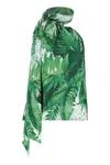 Laurèn Lauren Satin Blouse In Green