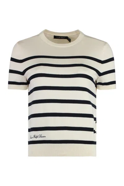Laurèn Lauren Short Sleeve Sweater In Green