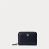 Laurèn Leather Continental Wallet In Black