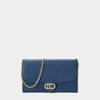 Laurèn Leather Medium Adair Crossbody In Blue