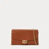 Laurèn Leather Medium Adair Crossbody In Brown