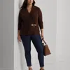 Laurèn Leather Medium Witley Bucket Bag In Brown
