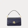 Laurèn Leather Small Tayler Crossbody Bag In Blue