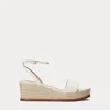 Laurèn Leona Nappa Leather Espadrille In White