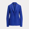 Laurèn Linen-blend Twill Blazer In Blue