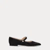 Laurèn Londyn Suede Mary Jane In Black