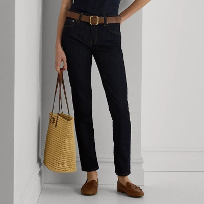 Laurèn Mid-rise Straight Jean In Blue