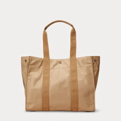 Laurèn Nylon Extra-large Stevie Tote Bag In Tan