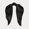 Laurèn Polka-dot Silk Twill Square Scarf In Red