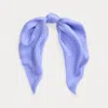 Laurèn Polka-dot Silk Twill Square Scarf In Purple