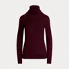 Laurèn Silk-blend Roll Neck Jumper In Red