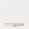 Laurèn Slide-buckle Leather Belt In Neutral