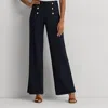 Laurèn Stretch Jersey Wide-leg Trouser In Multi
