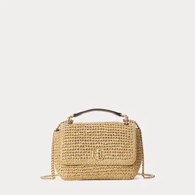 Laurèn Woven Straw Medium Sophee Bag In Neutral