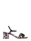 L'autre Chose Animal Print Sandals In Animal Print
