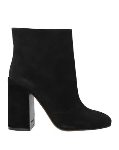 L'autre Chose L' Autre Chose Woman Ankle Boots Black Size 9 Soft Leather In Multi