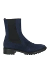 L'autre Chose L' Autre Chose Woman Ankle Boots Midnight Blue Size 7 Leather