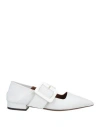 L'autre Chose L' Autre Chose Woman Ballet Flats White Size 7.5 Leather