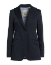L'autre Chose L' Autre Chose Woman Blazer Navy Size 10 Cotton, Elastane In Navy