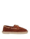 L'autre Chose L' Autre Chose Woman Espadrilles Chocolate Brown Size 7 Leather In Brown