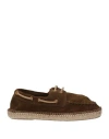 L'autre Chose L' Autre Chose Woman Espadrilles Military Green Size 7 Leather