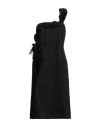 L'autre Chose L' Autre Chose Woman Midi Dress Black Size 10 Cotton, Elastane In Black