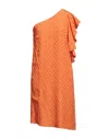 L'autre Chose Midi Dresses In Orange