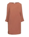 L'autre Chose L' Autre Chose Woman Mini Dress Brown Size 4 Acetate, Viscose