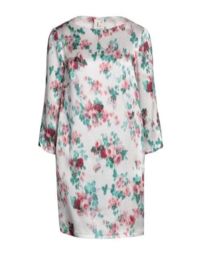 L'autre Chose L' Autre Chose Woman Mini Dress Light Grey Size 2 Silk